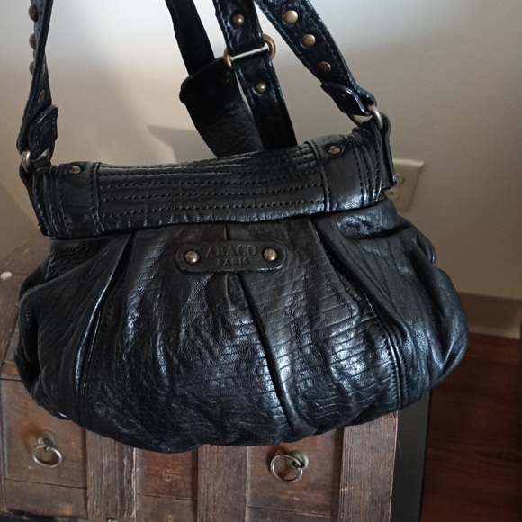 Abaco Mini Crossbody Bag Black Leather - Picture 2 of 10